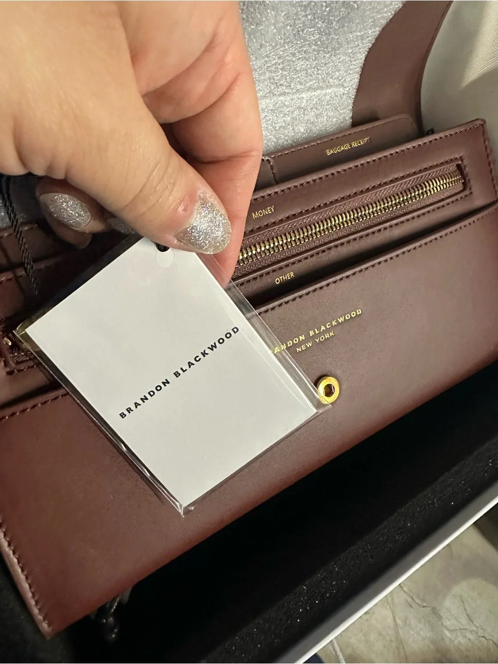 Brandon Blackwood Travel Pouch in Brown Leather